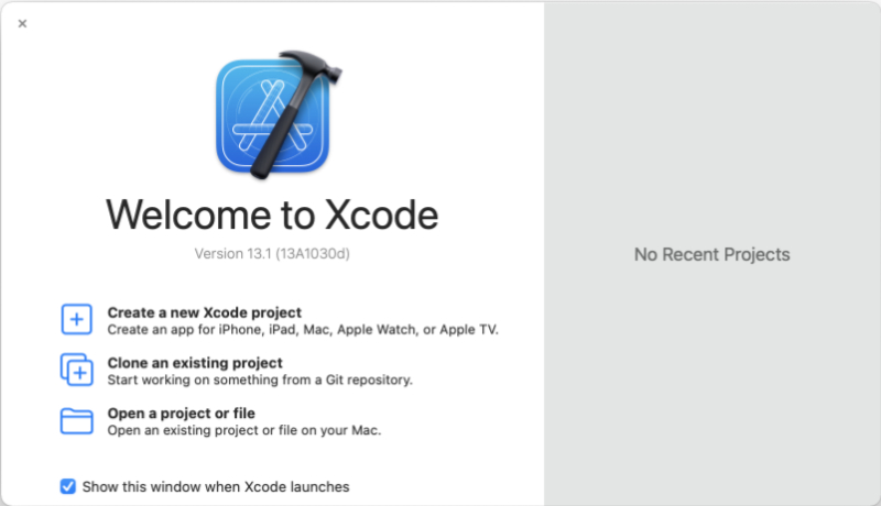 xcode screen